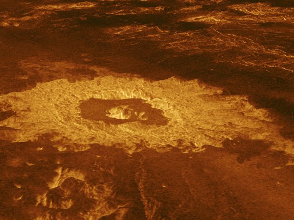 Venus Crater Farm image taken by the Magellan spacecraft for NASA