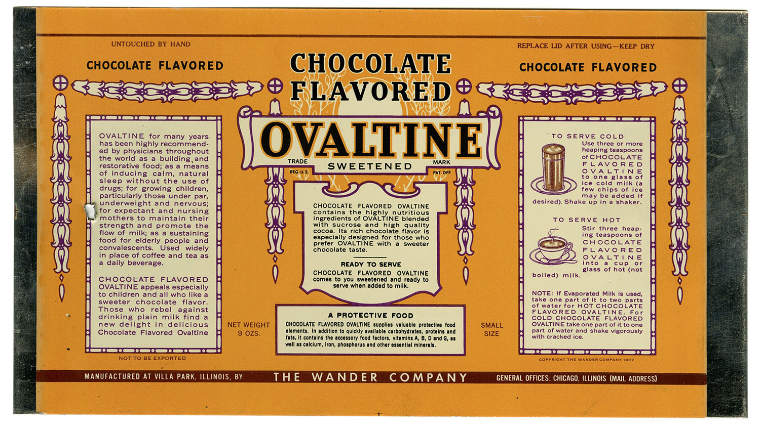 ovaltine label