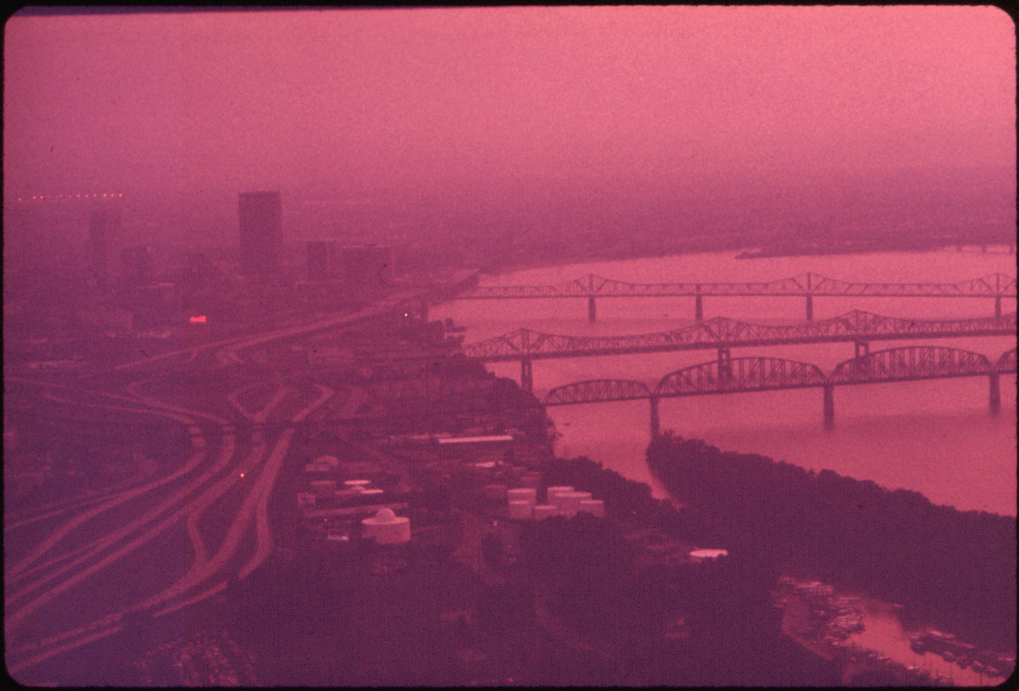 Smog on river