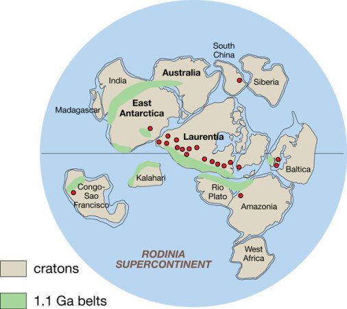 Scientists Spot Possible Remains Of “Rodinia,” Ancient Lost Microcontinent