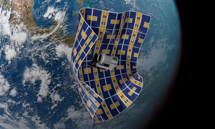 This spacecraft is thinner than a human hair and can capture space debris