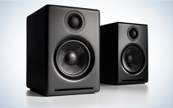  Audioengine A2+ wireless bookshelf speakers in black