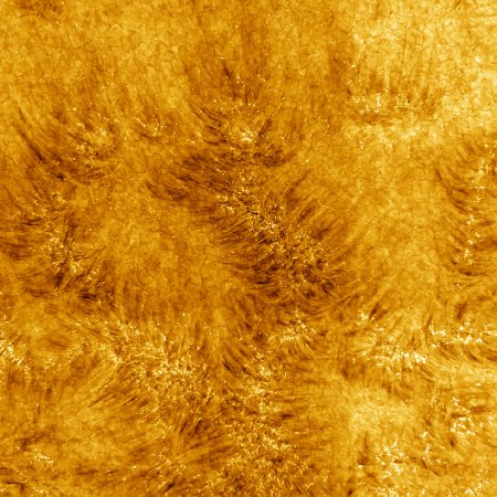 The sun’s chromosphere is shades of golden in these new images