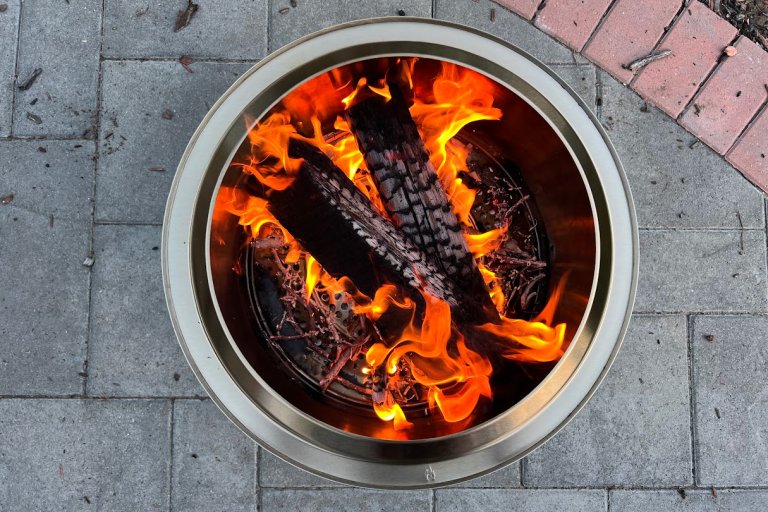 A top view of the Solo Stove Bonfire 2.0