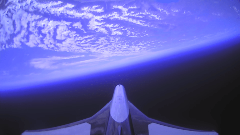 Aurora MK-II rocket plane above Earth