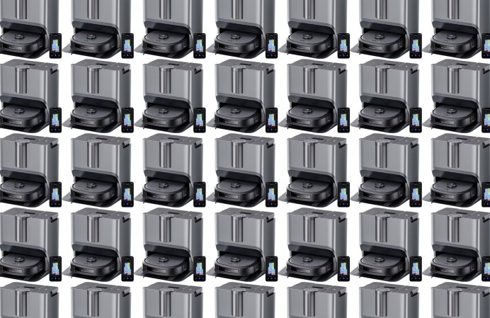 Eurkea J20 Robot Vacuum in a tiled configuration.