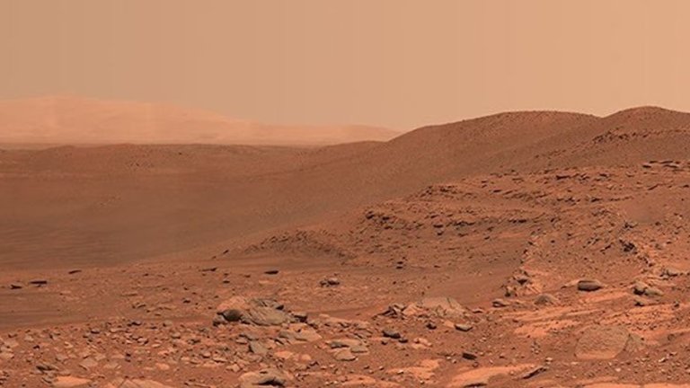 Martian landscape taken by NASA rover