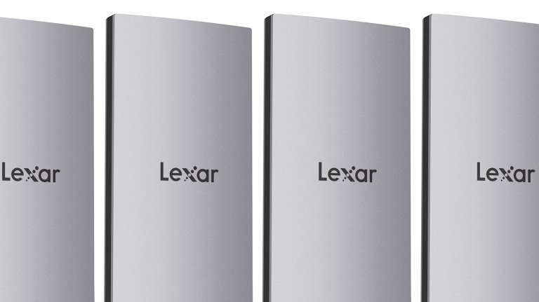 Lexar ssd drives arranged in a row on sale at Amazon