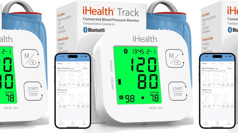 iHealth blood pressure monitors arranged in a row