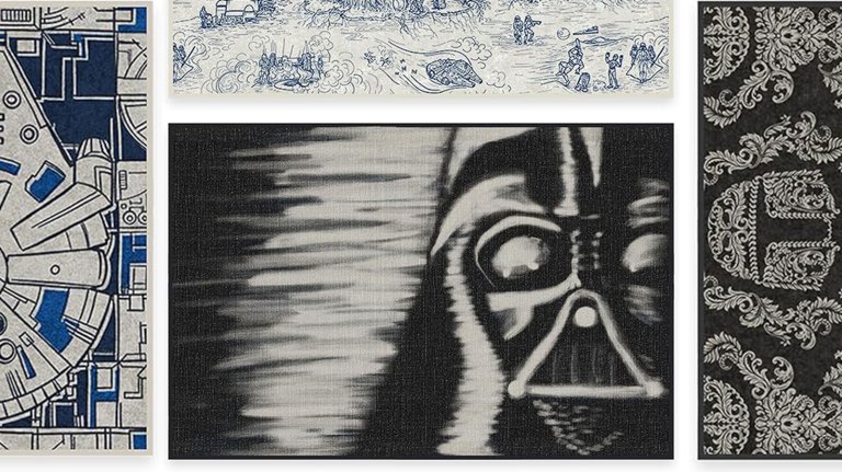 Ruggable Star Wars rugs on a plain background